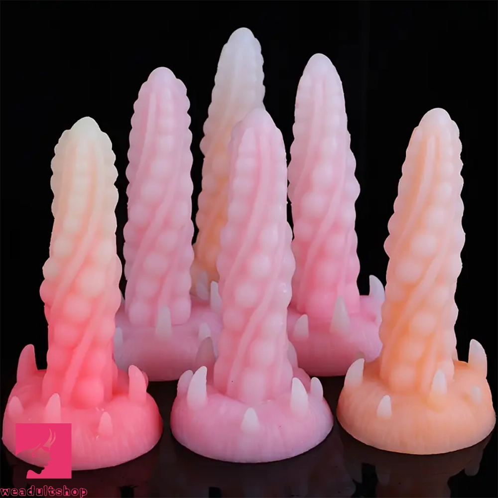 7.48in Silicone Butt Plug Monster Cock Dildo With Suction Cup For Beginner