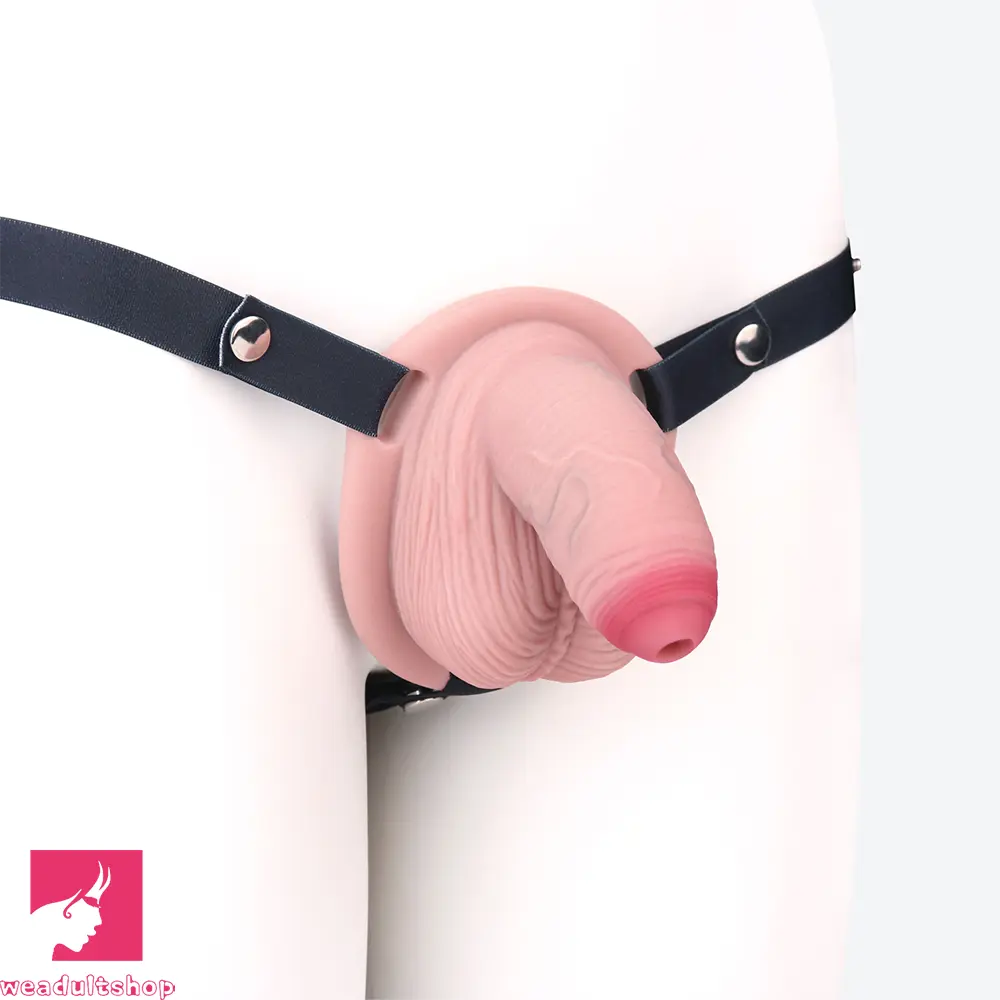 4.57in Real Hollow Chastity Cage Dildo For Women Men Gay Cock Dildo