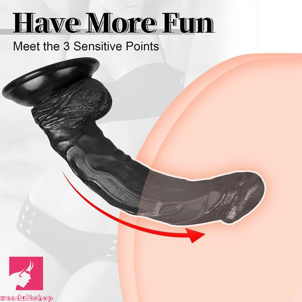 10in Huge Penis Soft Real Skin Big Suction Cup Dildo Sex Toy For Lesbian