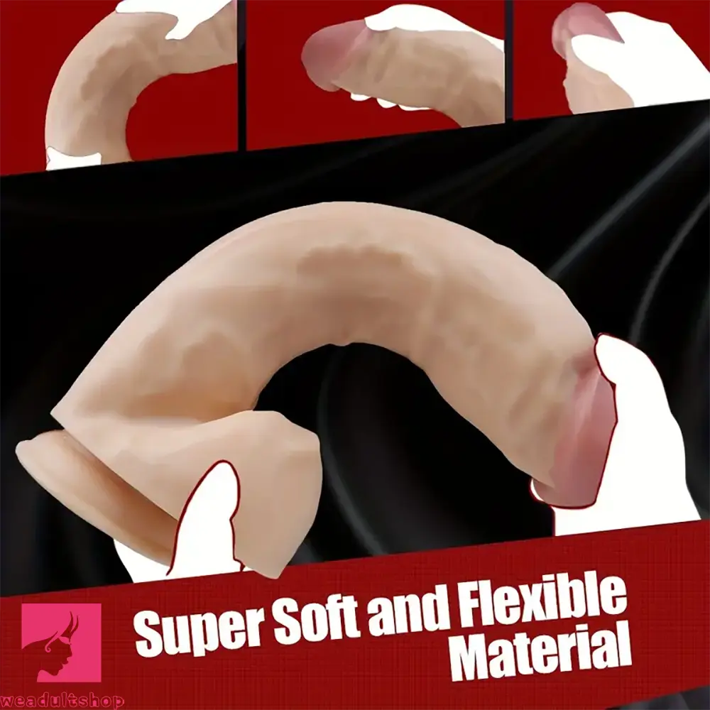 11.8in Large Size Thick Glans Real Penis Strong Suction Cup Real Dildo