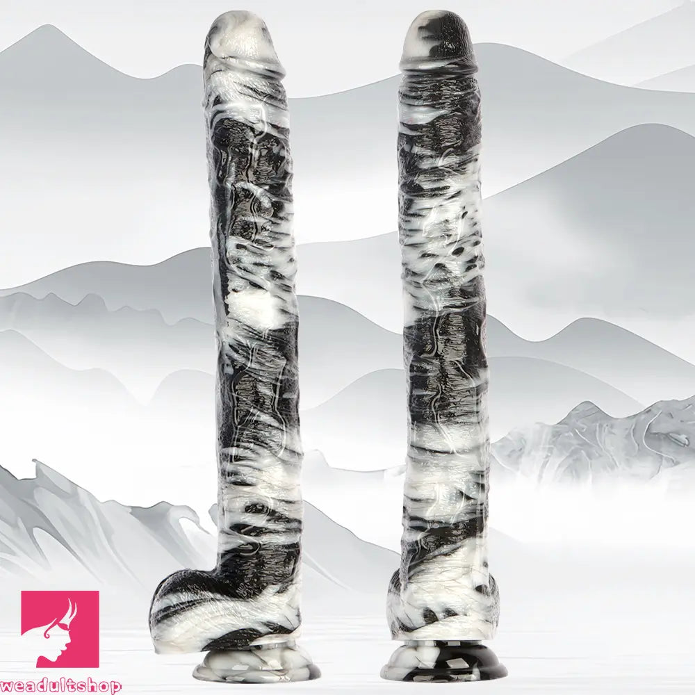 17in Super Large Long PVC Cock Dildo For Hands free Sex Female Orgasm