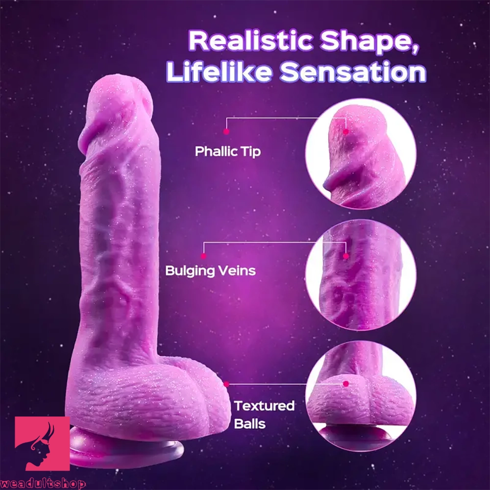 9.25in Lifelike Silicone Dildo Women Flexible Shaft For Comfortable Sex