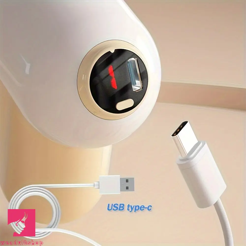 7.08in Thrusting Dildo Fuck Machine With Handle 8 Mode Telescopic Vibrating