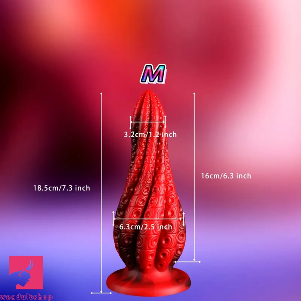 5.5in 7.3in 8.7in 10.7in Durable Build Soft Tentacle Silicone G Spot Dildo