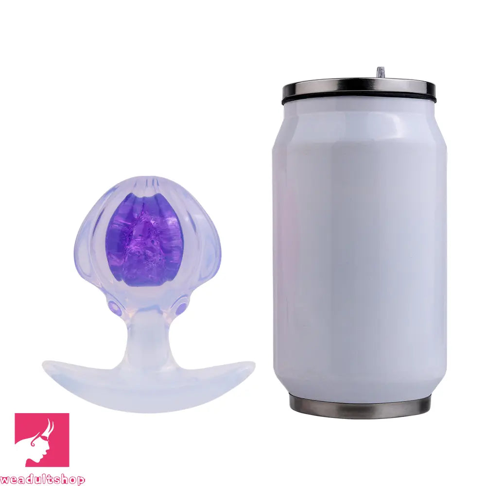 3.27in 3.86in Silicone Butt Plug Dildo Vaginal Massager & Anal Stimulator