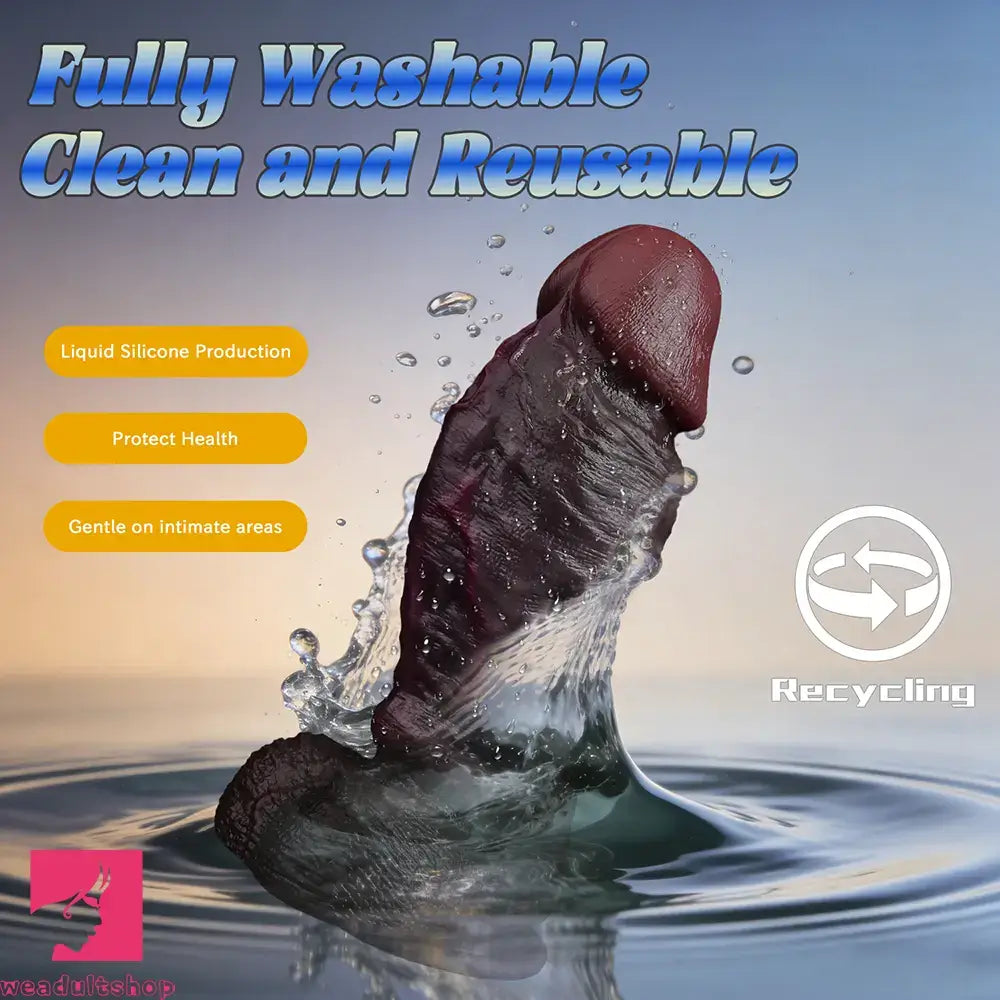 8.98in Real Feel Dual Density Silicone Soft Real Dildo Hands-Free Cock Toy