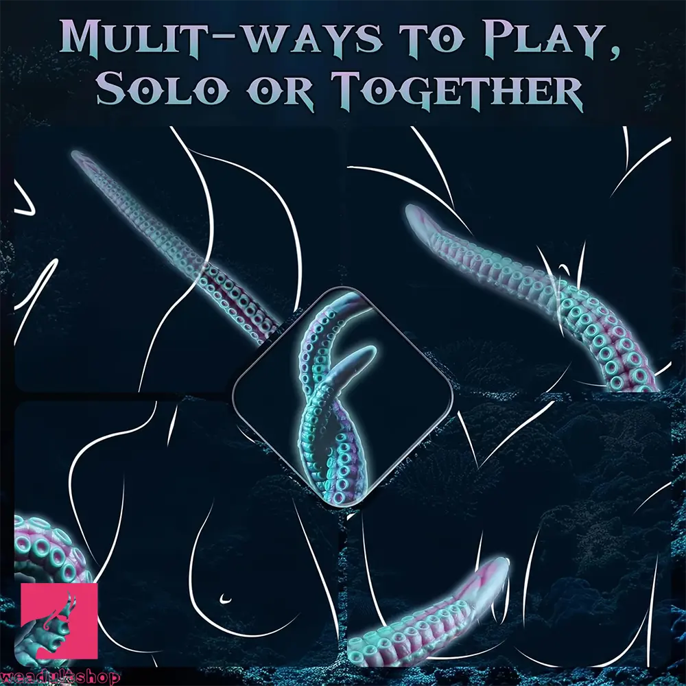 17.32in Monster Huge Long Vacation Penis Tentacle Anal Plug Dildo For Clit