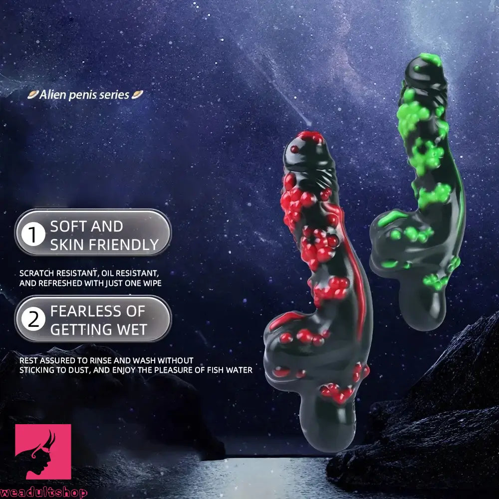 8.54in Fantasy Silicone Soft Handle Dildo Odd Cock Skin-Friendly Dildo