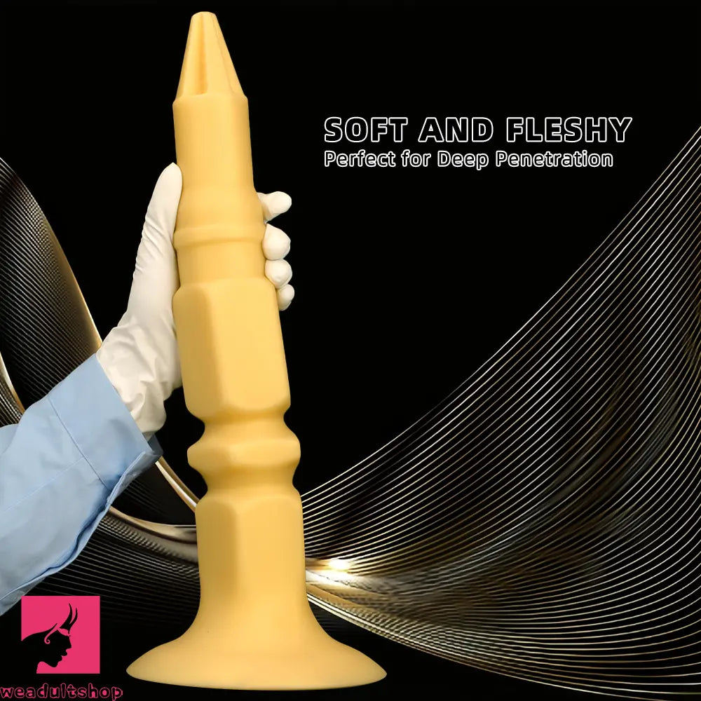 12.6in 14.56in 17.71in Pointed Tip Huge Long Silicone Soft Butt Plug Cock Dildo