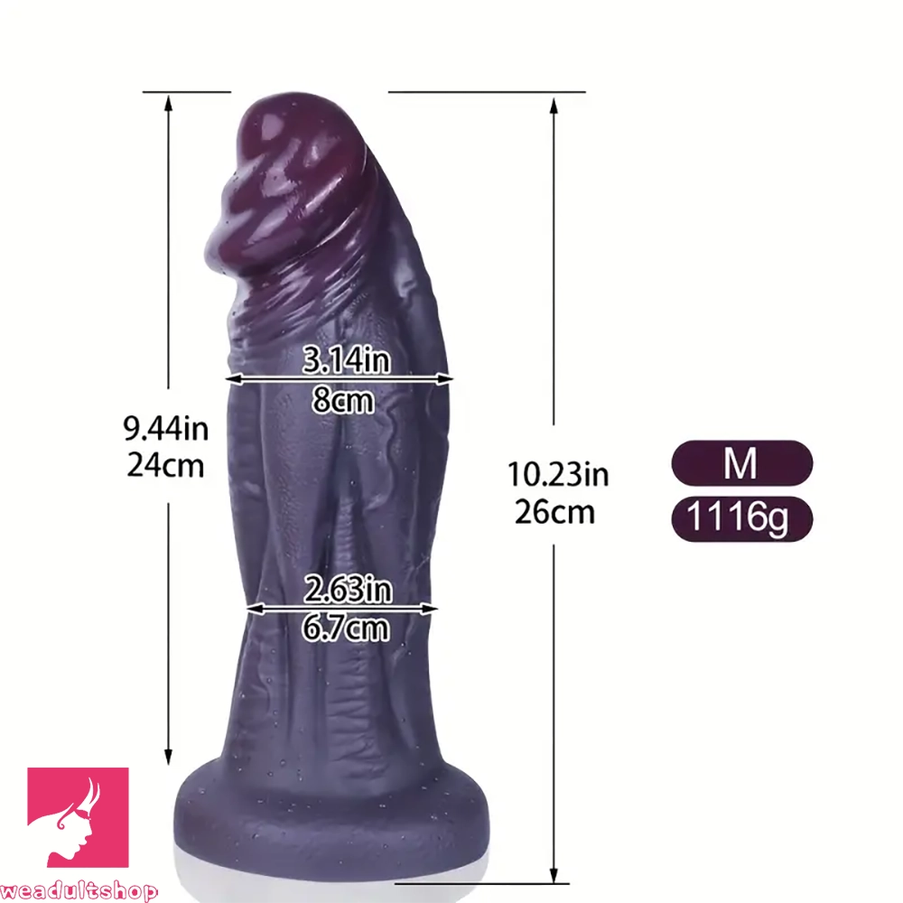 8.5in 10.23in 11.22in Big Ebony Penis With Realistic Dilation Thick Dildo