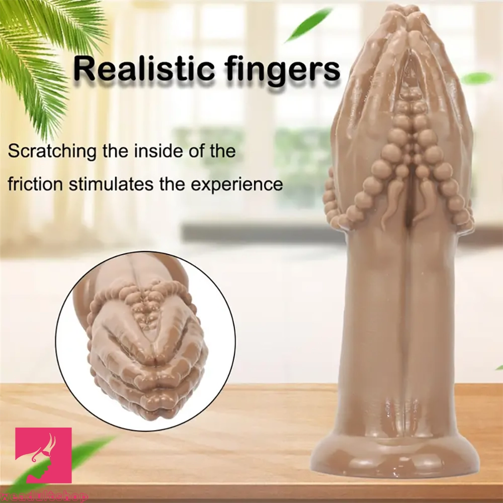 7.08in 10.43in 13.18in Extra Large PVC Bergamot Thick Fist Hand Cock Dildo