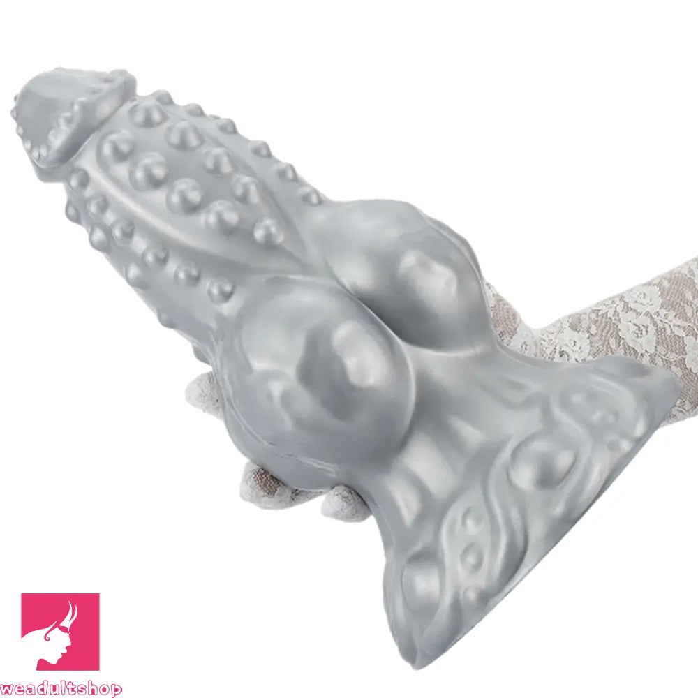 6.69in 8.66in 11.41in Spiked Tentacle Knot Silicone Big Comfortable Dildo