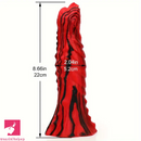 8.66in Thick Silicone Anal Plug Fantasy Dildo With Suction Cup Clit Toy
