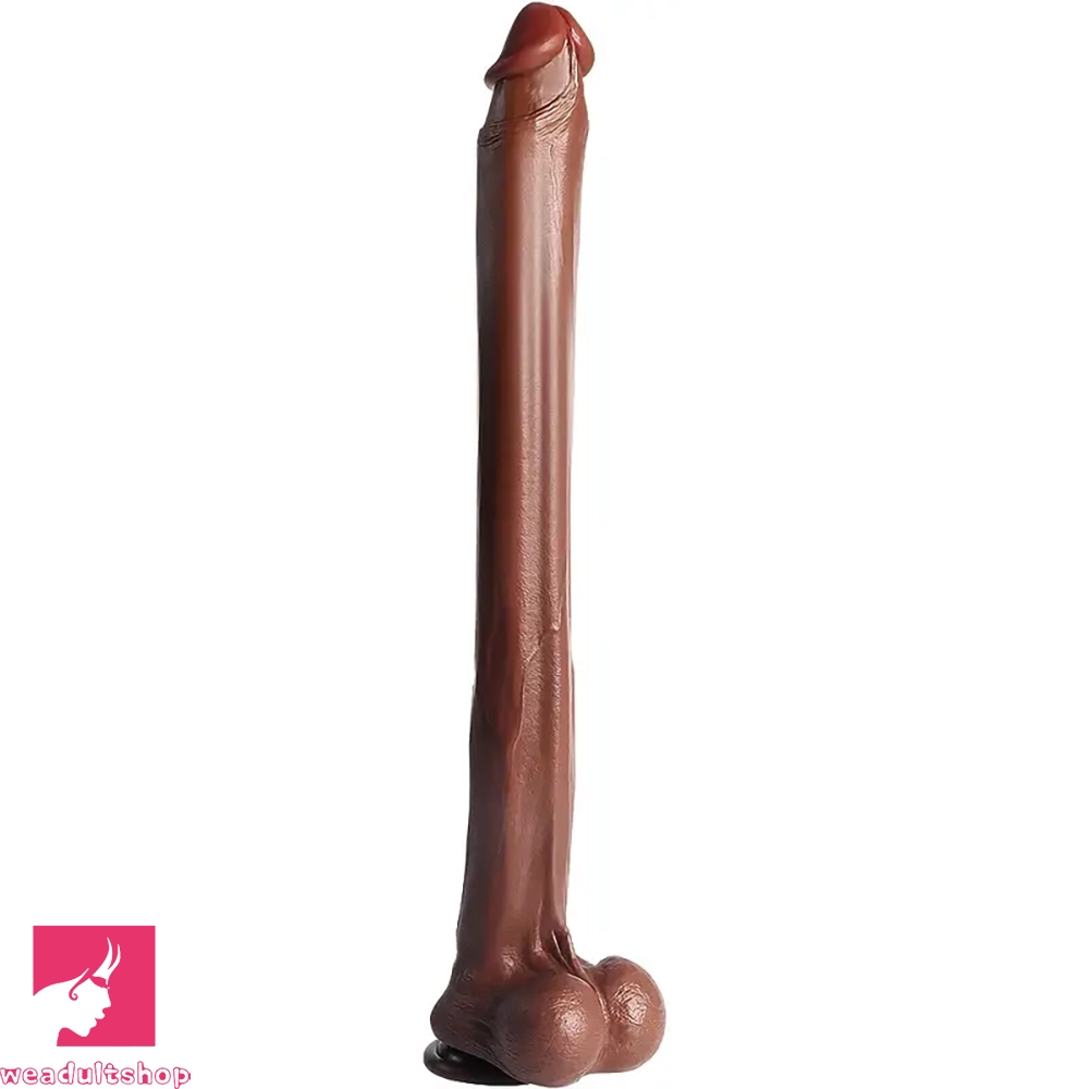 22.64in Realistic Dildo Lifelike Huge Long Clit Dildo With Strong Suction Cup