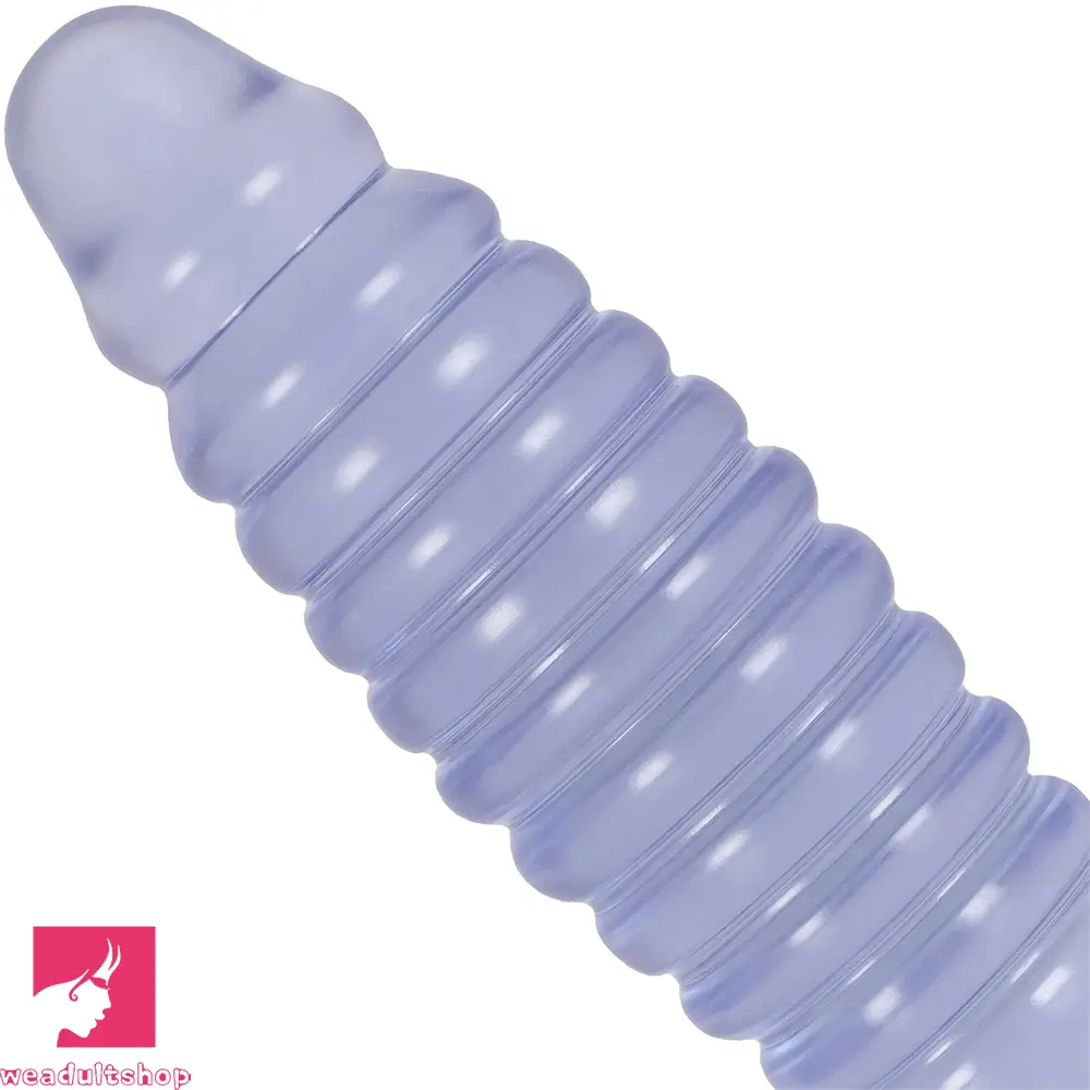8.58in PVC Threaded Butt Plug Dildo with Suction Cup Prostate Couples
