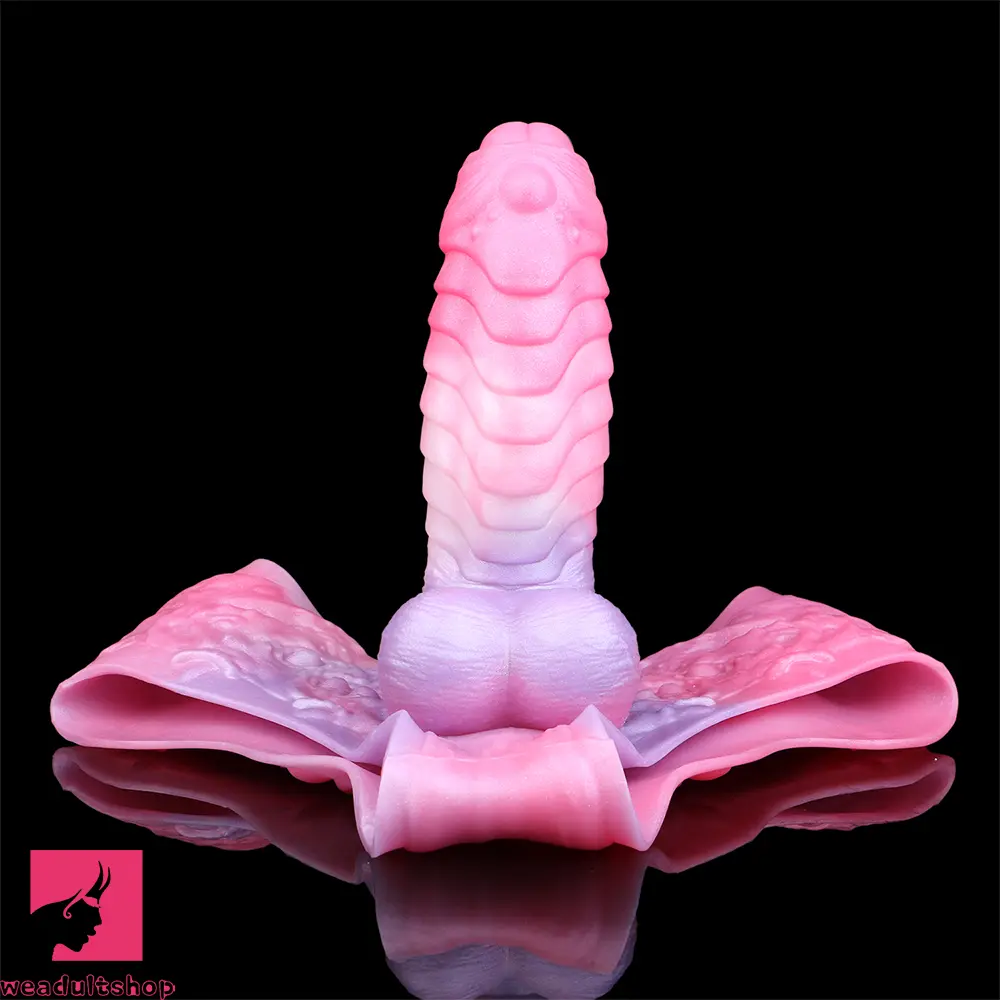 9.05in Hollow Spiked Uncut Strap on Dildo Silicone Dildo For Anus Cock