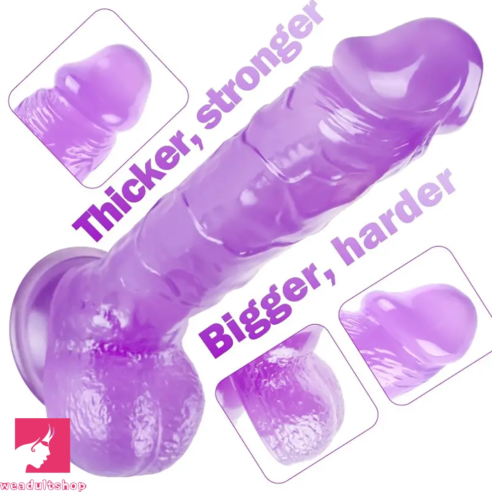 9.06in Realistic Lifelike Penis PVC Dildo With Powerful Suction Cup