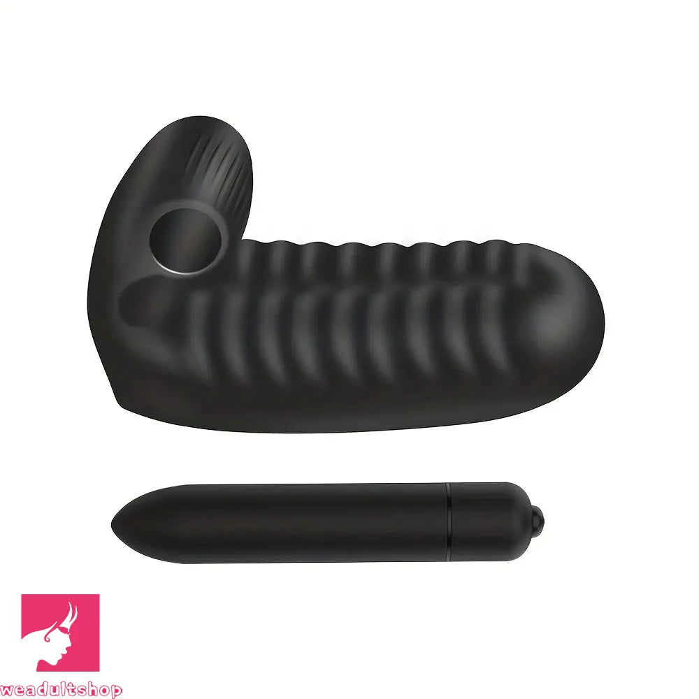 3.82in 2 in 1 Finger Dildo Wearable Clitoral Stimulator Couple Game