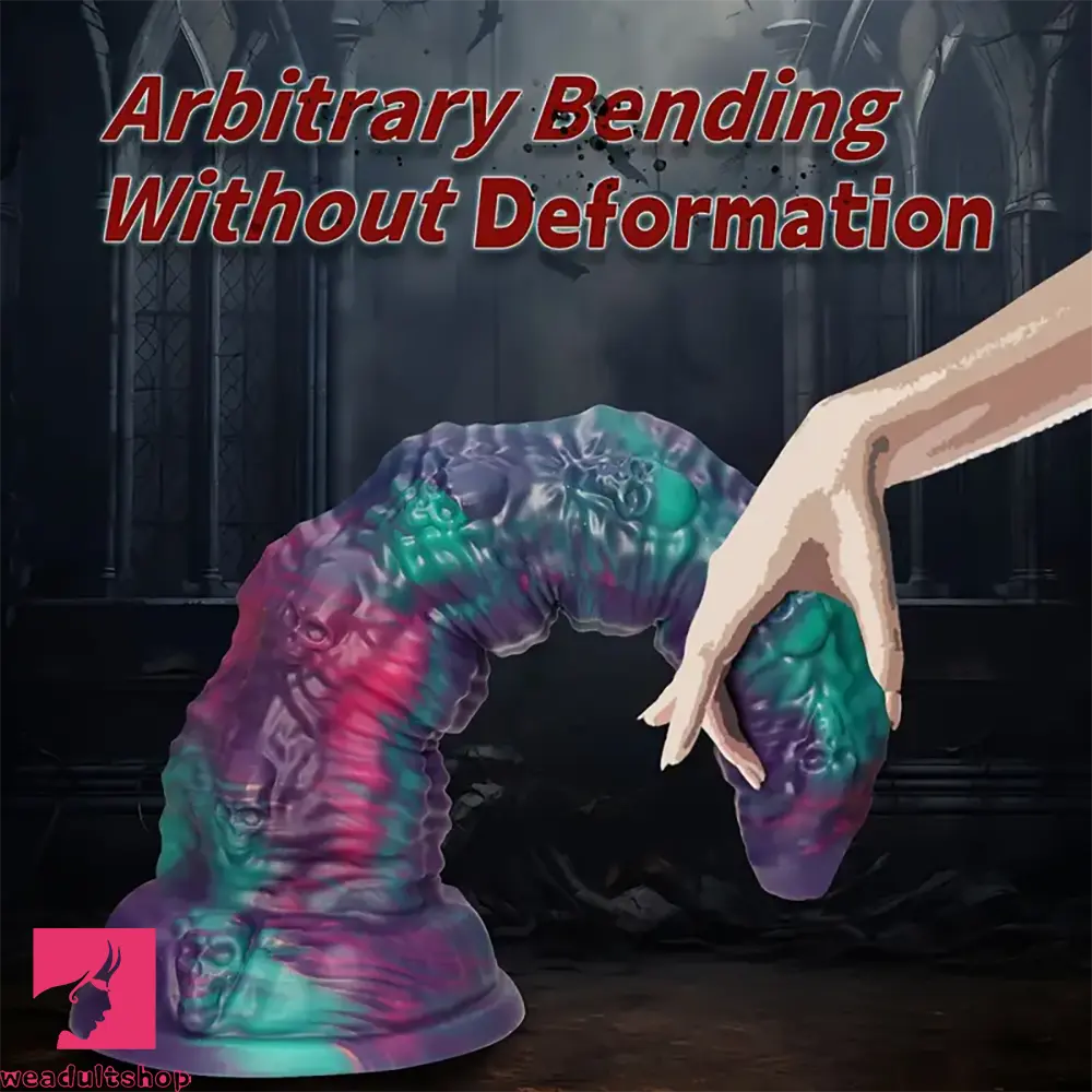 15.74in Giant Skull Silicone Soft Big Long Dildo Perfect Halloween Erotic