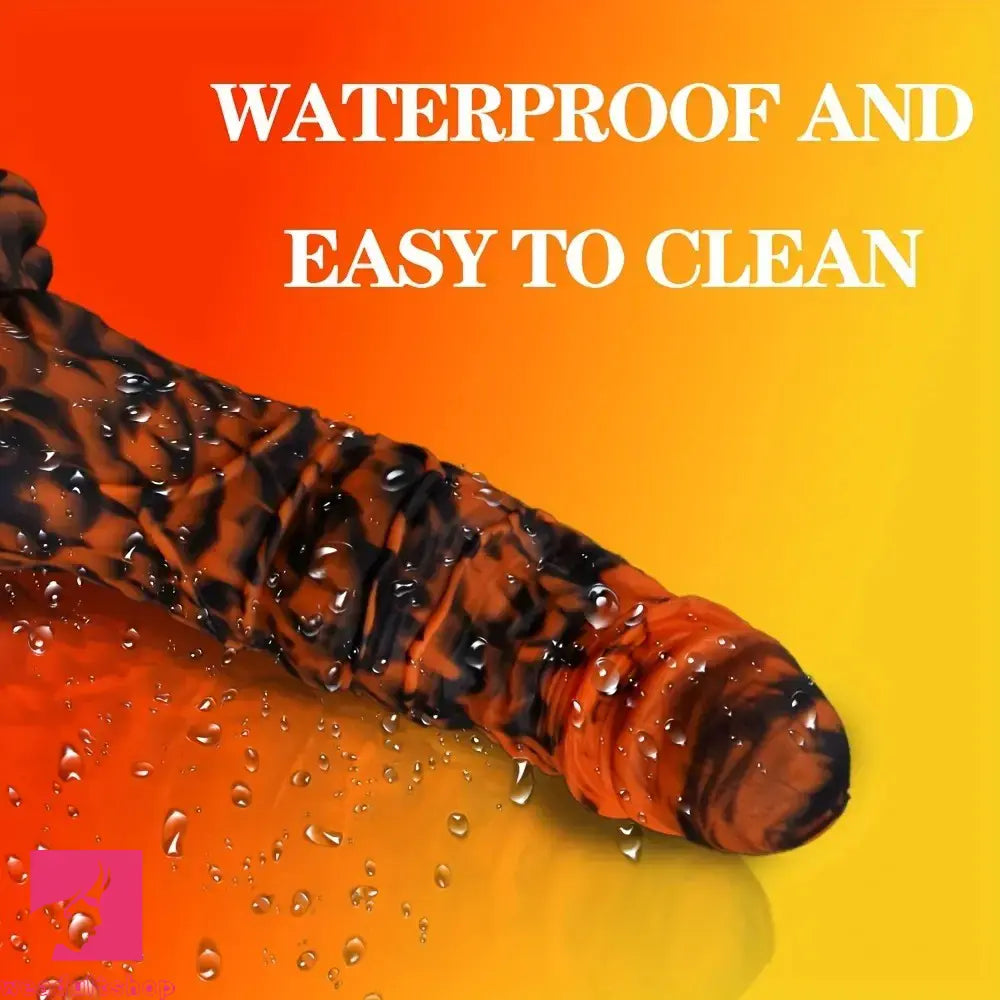 11.4in Silicone Monster Tiger Paw Shaped Massage Thick Anal Odd Dildo