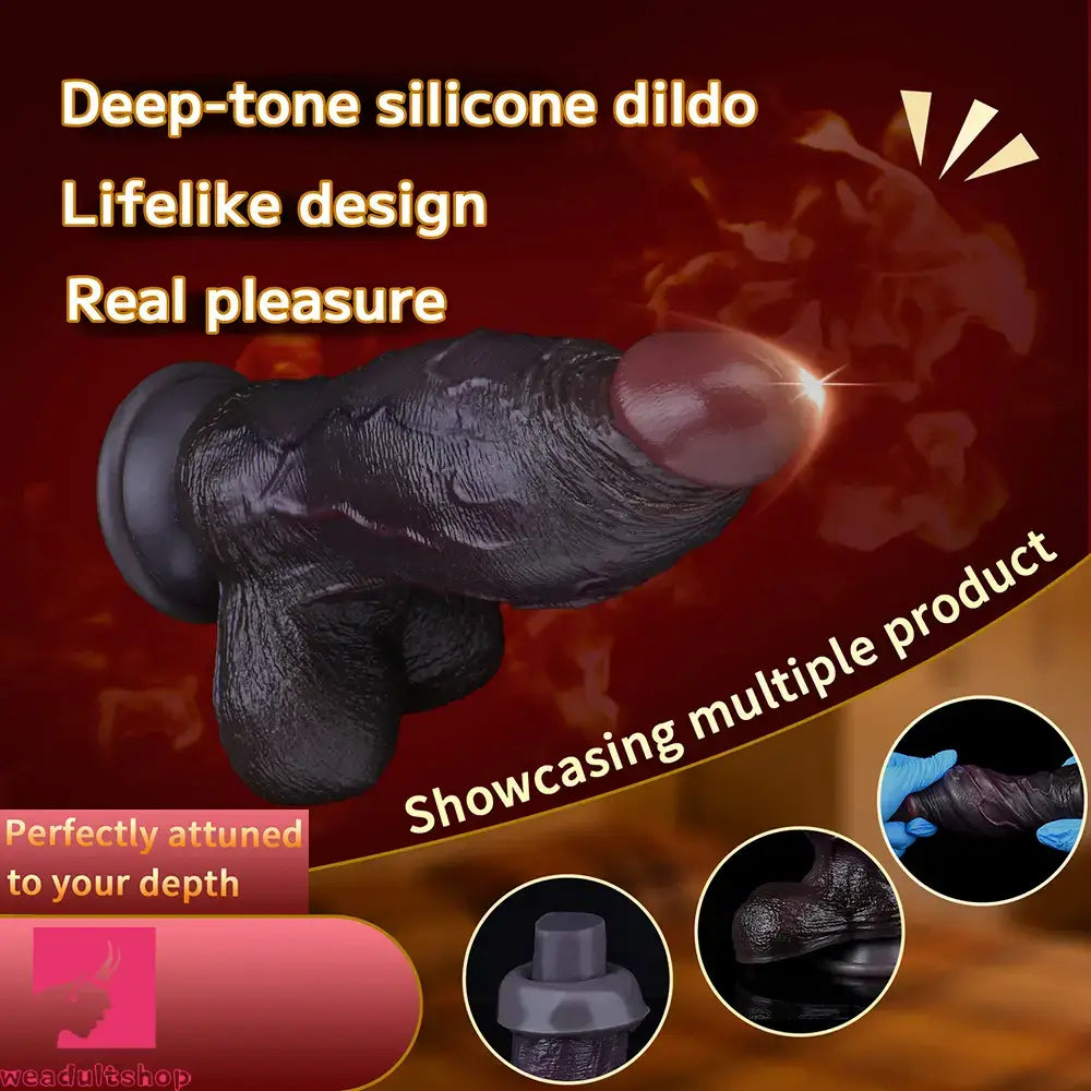 6.5in Dual Density Silicone Soft Real Feeling Dildo Adult Intimacy Love Toy