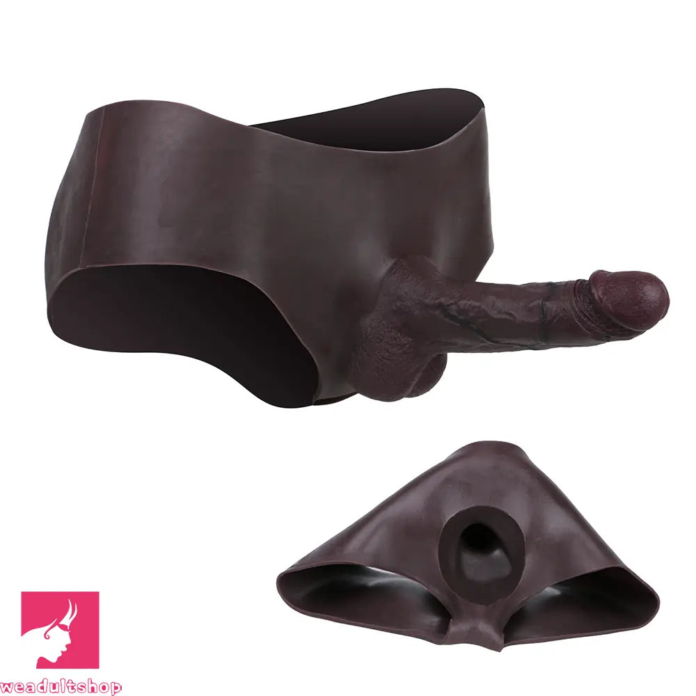 8.07in Hollow Strap on Dildo Panty Silicone Soft Sex Toy For Sex Love