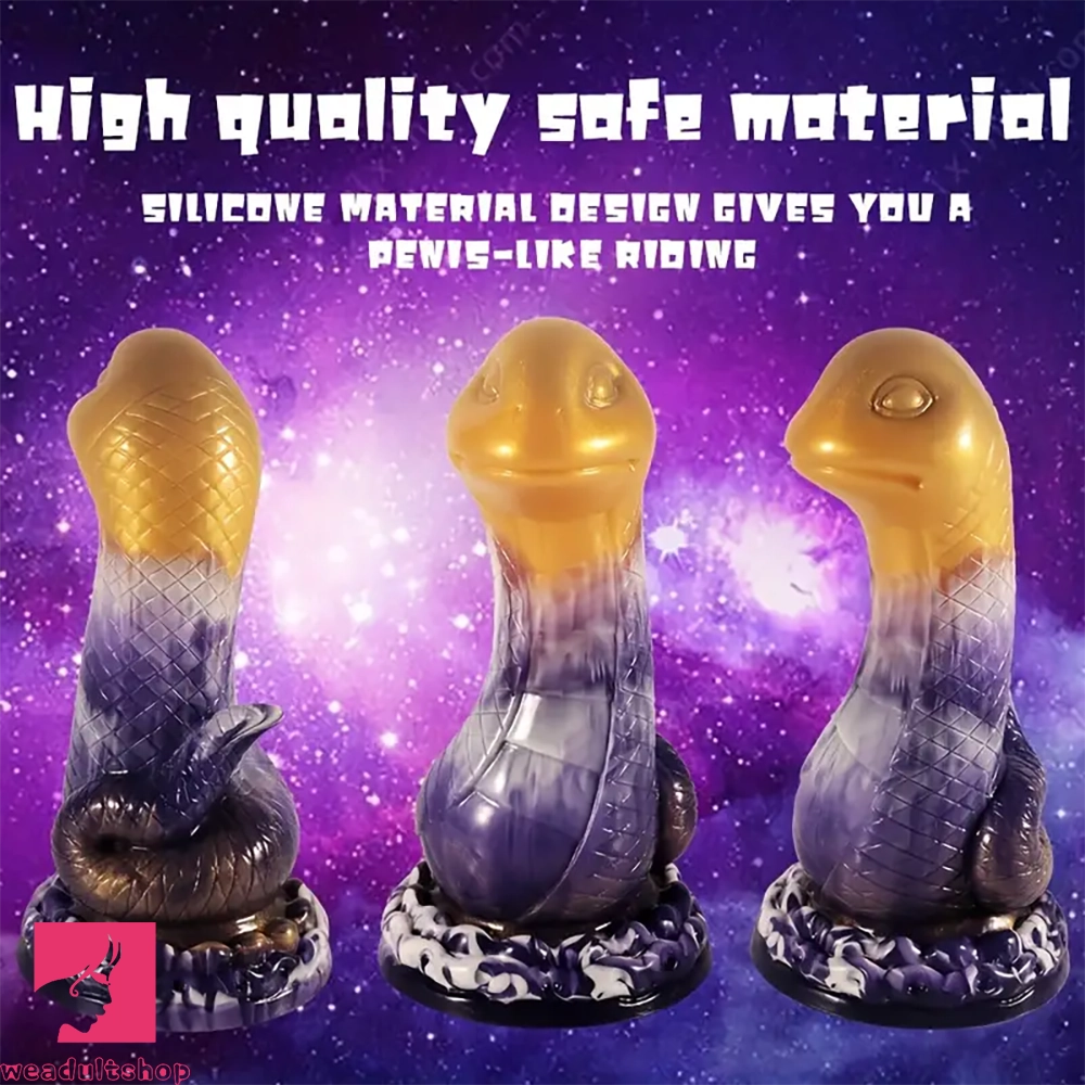 7.87in Realistic Snake-Shaped Silicone Soft Clit Dildo With Lifelike Texture