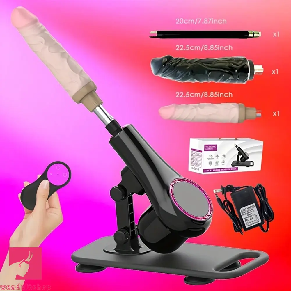 Lightweight Durable Multi-Functional Dildo Machine with Two Attachments