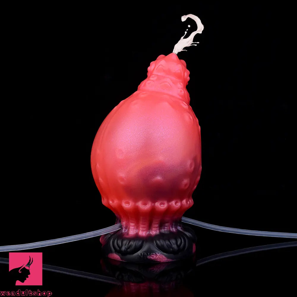 5.83in Fantasy Odd Silicone Soft Inflatable Spraying Water Dildo Butt Plug