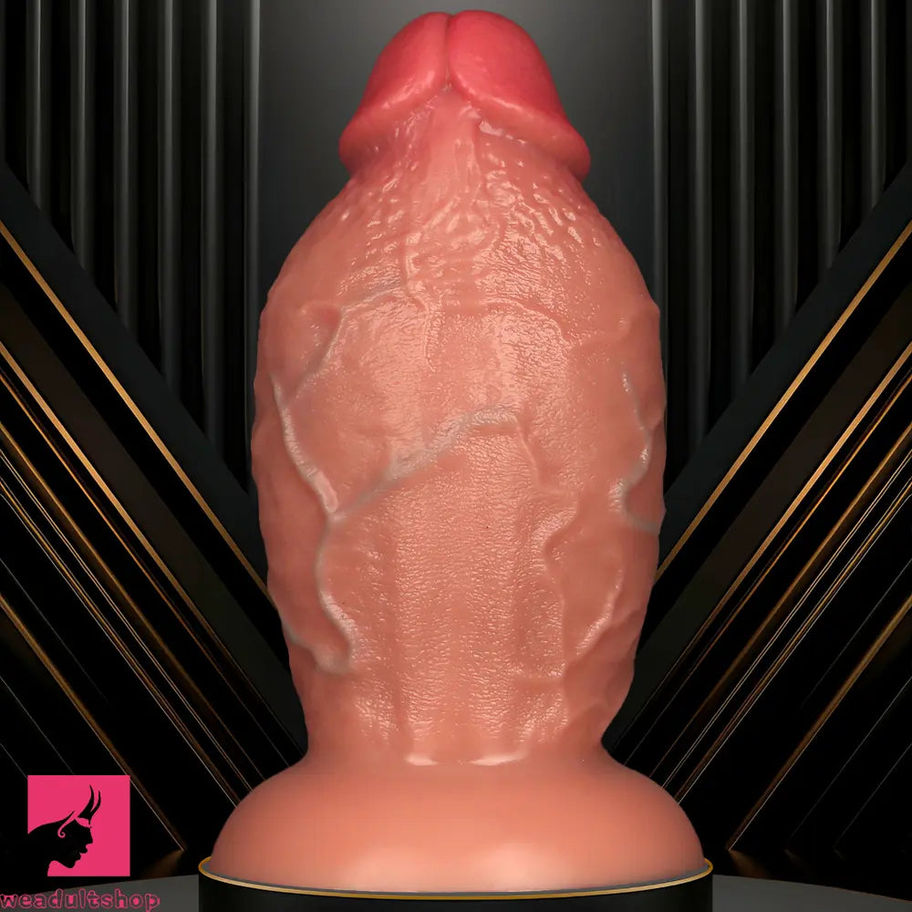 8.85in Liquid Silicone Dual Hardness Super Large Thick Cock Flexible Dildo
