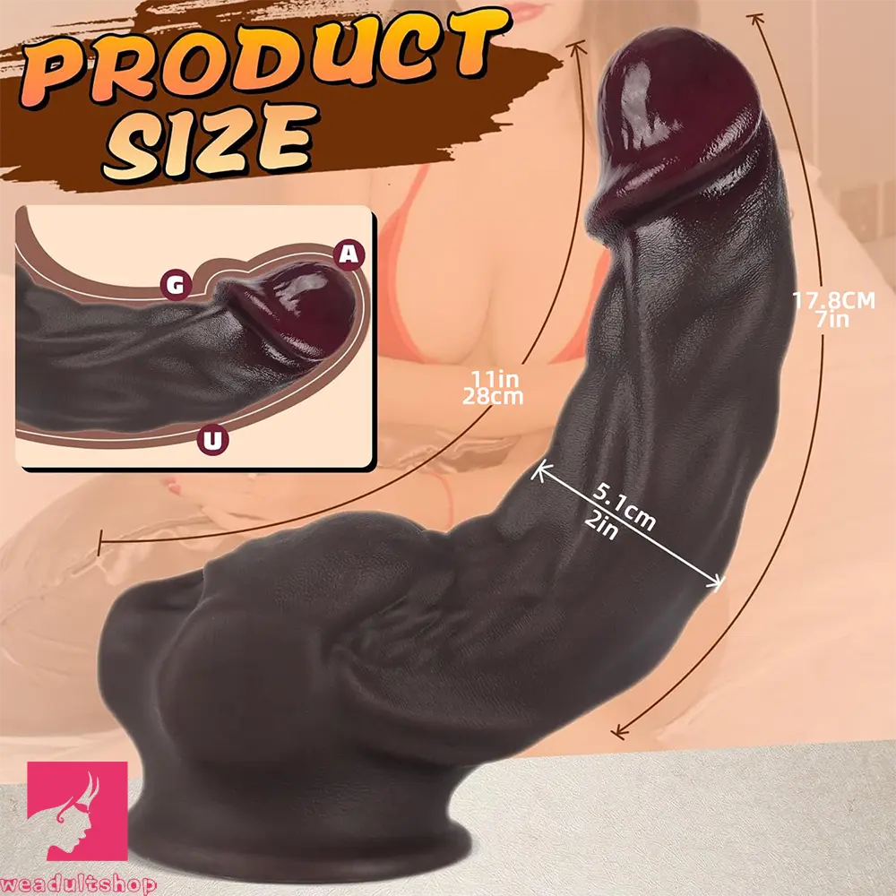 8.3in 11in Male Body Muscle Real Silicone Big Love Dildo For High-End Users