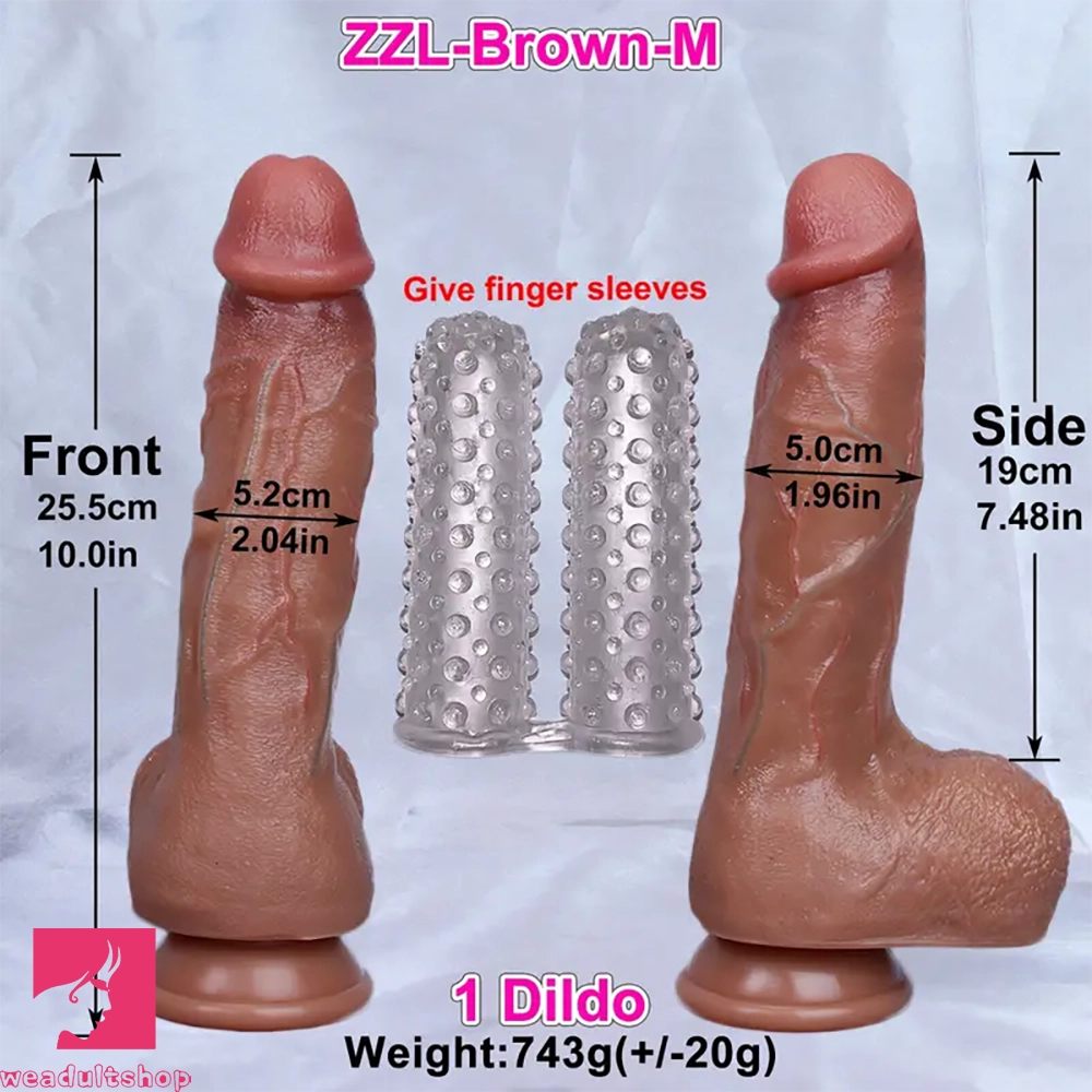 8.85in 10in 10.8in 11.8in Realistic Painted Huge Soft Thick Dildo For Massage