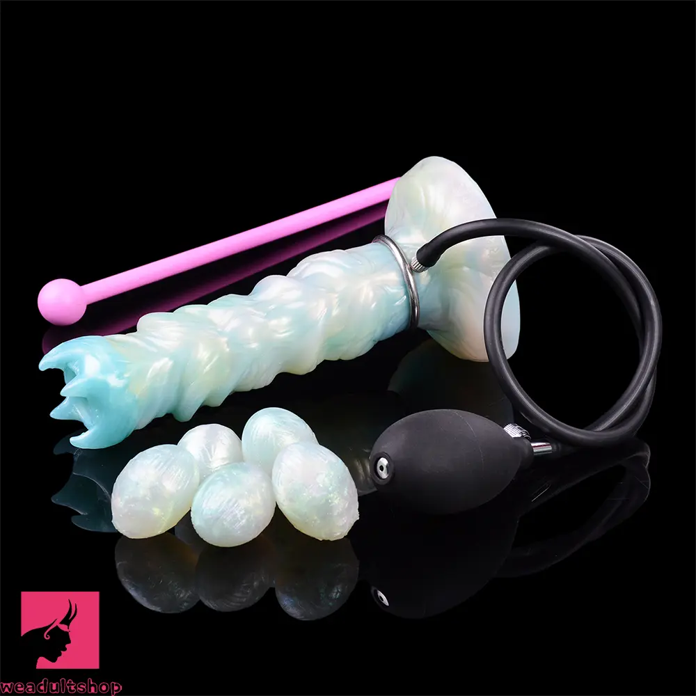8.18in Soft Fleshy Texture Big Odd Ovipositor Egg Laying Inflatable Dildo