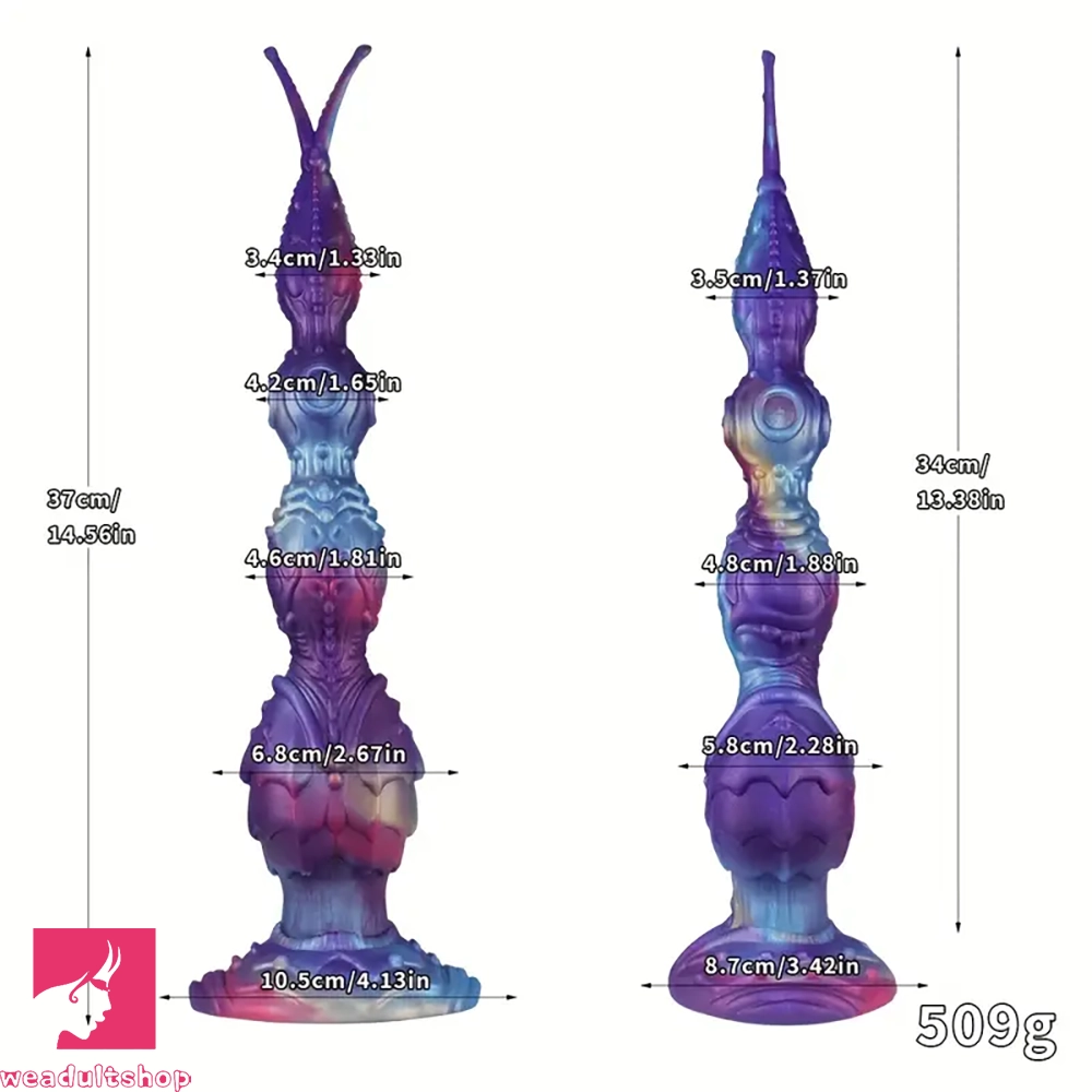 14.56in Alien Anal Bead Silicone Anal Plug Super Long Dildo Anal Sex Toy