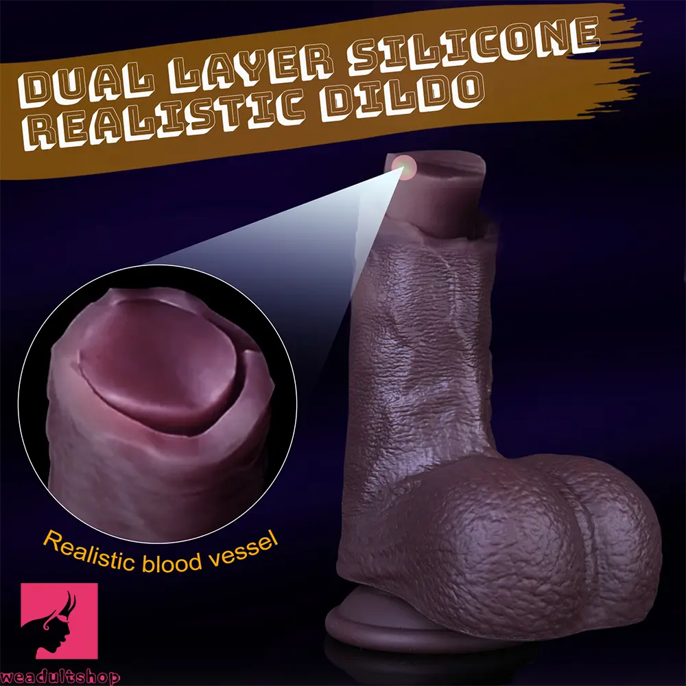 9.65in Foreskin Uncut Ultra-realistic Dual-Density Large Silicone Dildo