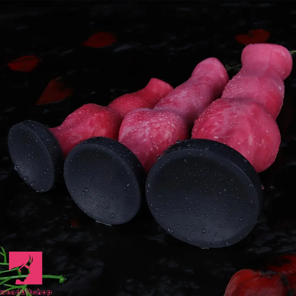 6.1in 7.2in 8.77in Realistic Monster Dildo Liquid Silicone Knot Hands-Free