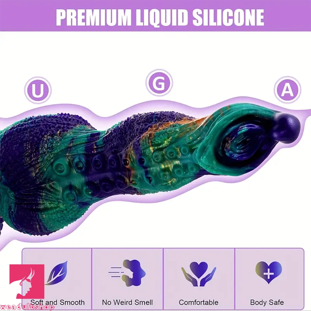 9.84in Monster Tentacle Knot Fantasy Silicone Large Female Male Dildo