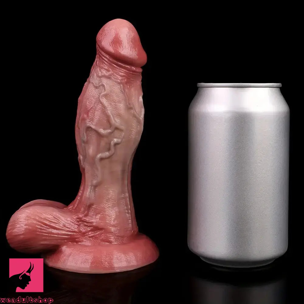 6.1in Thick Liquid Dual Density Silicone Masturbation Cock Vaginal Dildo