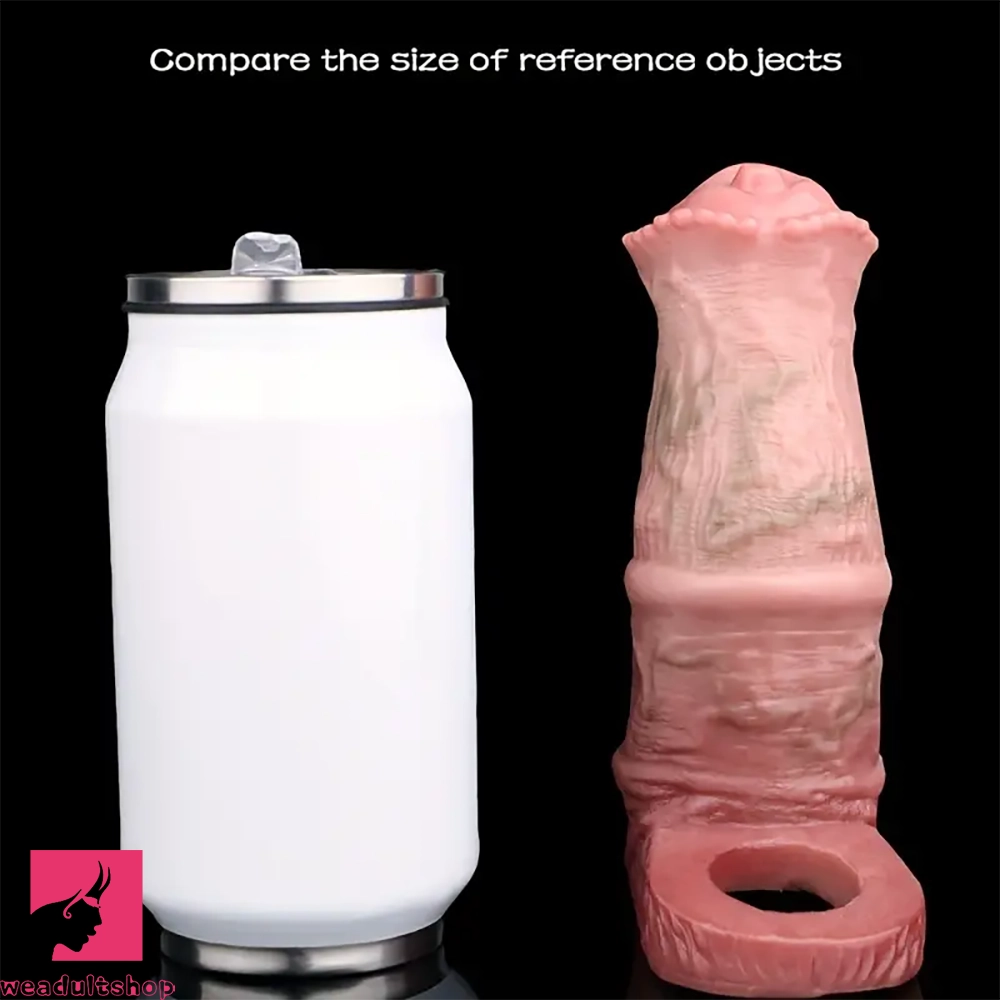 5.9in 6.1in Soft Durable Silicone Cock Thickening Lengthening Dildo Sleeve