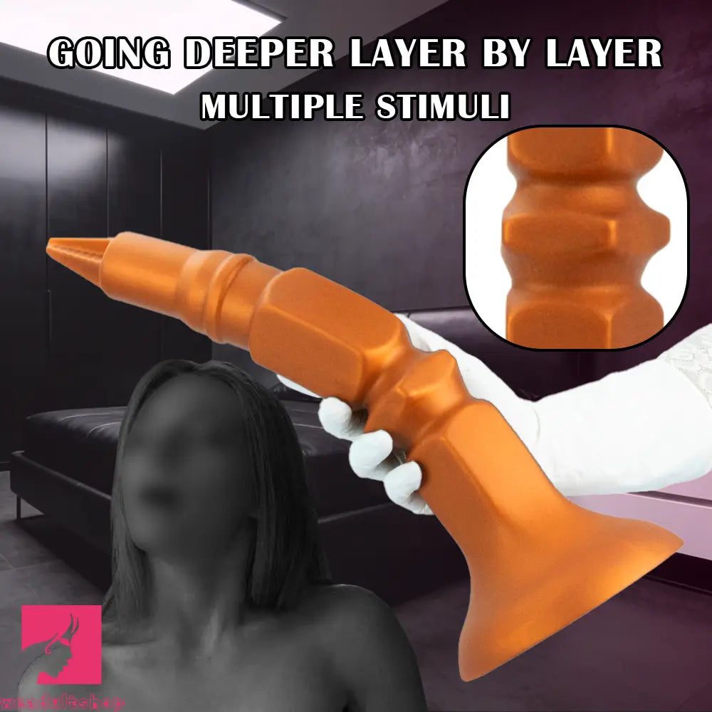 12.6in 14.5in 17.71in Screw Type Long Butt Plug Dildo Anal Plug For Hands-Free