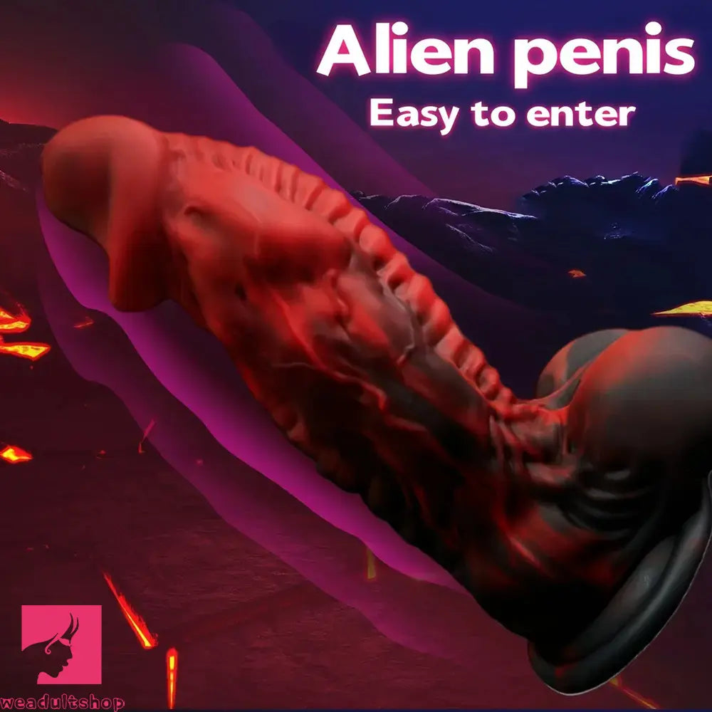 7.09in Alien Simulation Penis Liquid Silicone Dildo For Women Masturbator