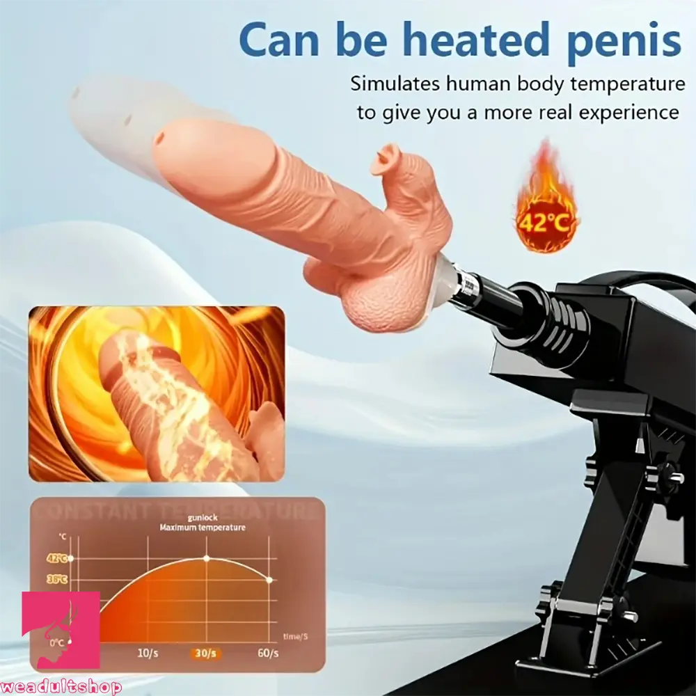 Double-head Vibration Swing Cannon Dildo Machine For Clit Insertion
