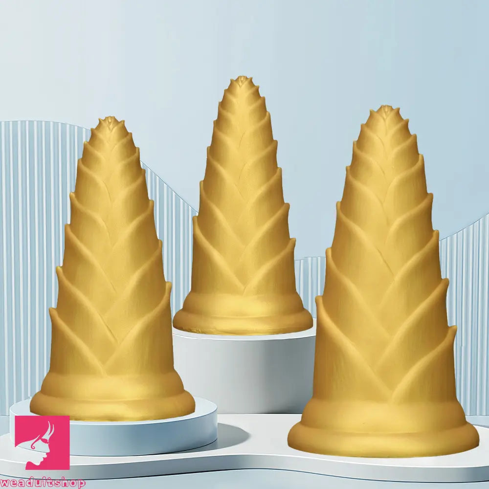 5.7in 7.08in 8.46in Bamboo Shoots Penis Anal Plug For Fisting Dildo Cock Toy