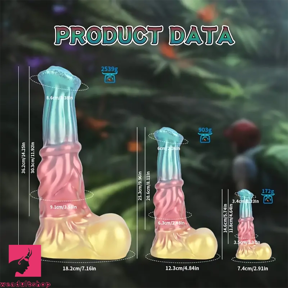 5.74in 9.96in 14.25in Large Monster Thick Horse Cock Fantasy Cock Dildo