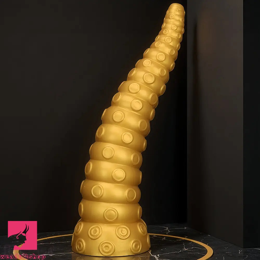 15in Gold Silicone Octopus Legs Extra Large Thick Long Dildo For Women
