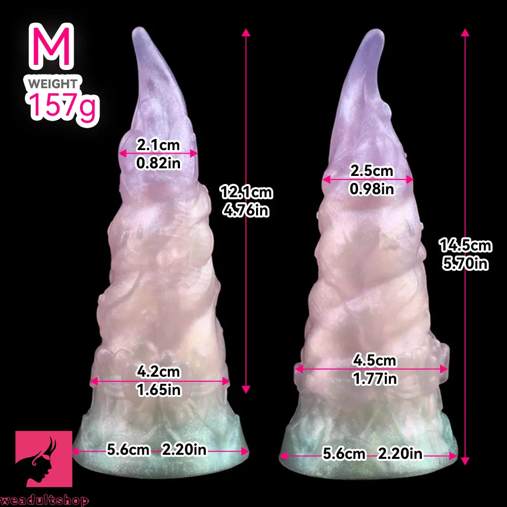 4.56in 4.72in 5.7in 6.81in 7.91in Ice Cream Silicone Fantasy Odd Dildo Pendant
