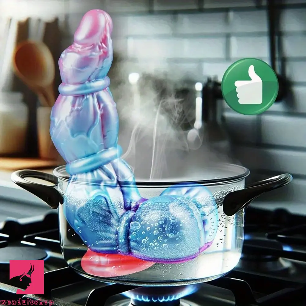 10.6in Huge Monster Knot Thick Silicone Fantasy Soft Dildo Suction Cup Toy