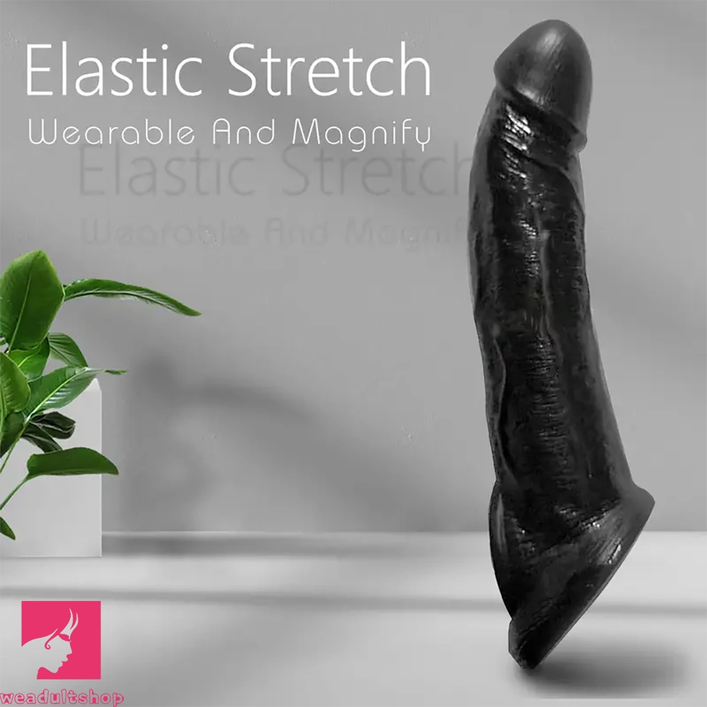 8.66in Realistic Dildo Sleeve Feel Like Skin For Hands-Play Sex Clit Pleasure