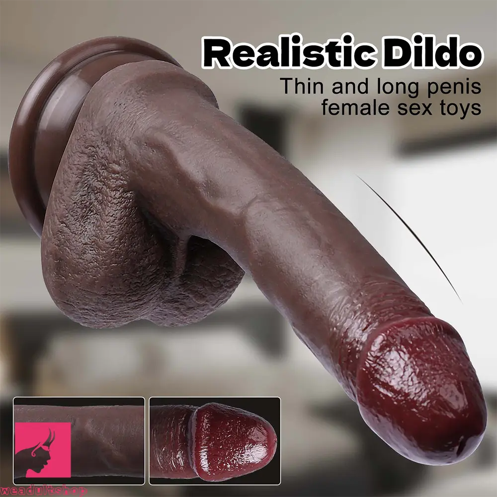 7.48in Realistic Silicone Cock Dildo Real Natural Touch For Women Couples