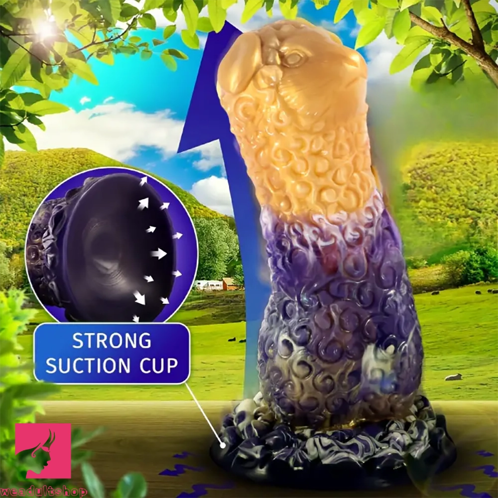 7.48in Novelty Sheep-Shaped Animal Male Receptacle Flexible Clit Dildo